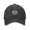 Skull with Playing Card Spades Baseball Cap for Men Women Vintage Trucker Hat Golf Hats Dad Hat Black view 1