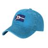 Flag of Fort Wayne, Indiana Baseball Cap for Men Women Vintage Trucker Hat Golf Hats Dad Hat Blue view 2