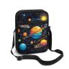 TODIYADDU Solar System Messenger Bag for Women Men Galaxy Planet Shoulder Bag with Front Pocket Fashion Sling Purse Chest Bag for Small Items Portable Handbags for Passport Cards Keys Gifts-1 view 1