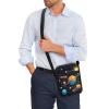TODIYADDU Solar System Messenger Bag for Women Men Galaxy Planet Shoulder Bag with Front Pocket Fashion Sling Purse Chest Bag for Small Items Portable Handbags for Passport Cards Keys Gifts-1 view 3