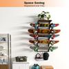 Koutemie Skateboard Rack Wall Mount, 5 Layer Skateboard Holder for Storage view 2
