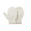 Kids Winter Toddler Mittens White Soft Knitted Gloves Warm Thick Cold Protection Mitten for Boys Girls White view 1