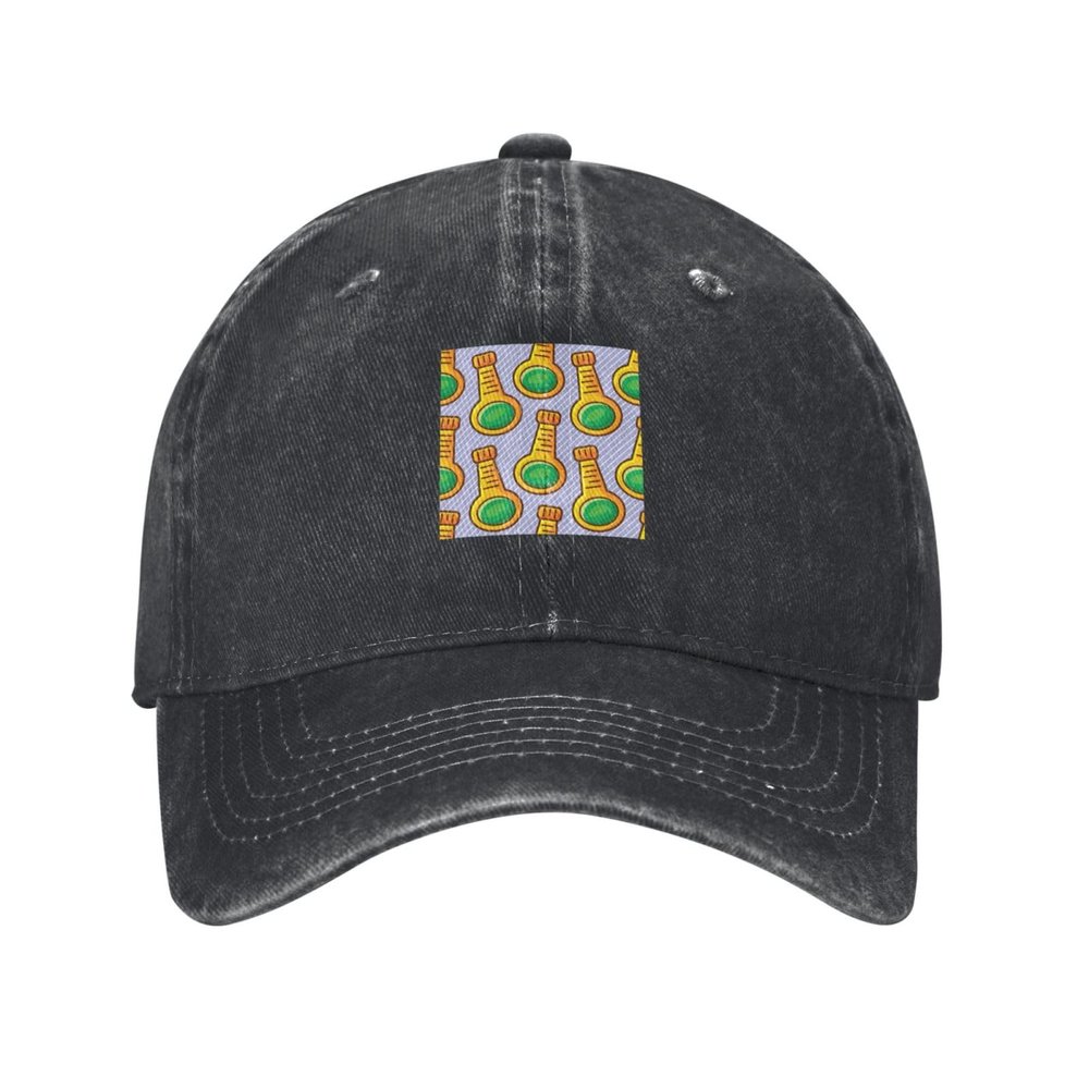 Seamless Pattern for Mayonnaise Bottles Baseball Cap for Men Women Vintage Trucker Hat Golf Hats Dad Hat Black