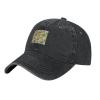 Seamless Pattern for Mayonnaise Bottles Baseball Cap for Men Women Vintage Trucker Hat Golf Hats Dad Hat Black view 2