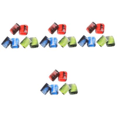 balacoo 24pcs Fishing Reel Handle Cover Non- Knob Wraps for Fishing Reels Lightweight Portable Grip for Baitcasters