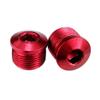 Ldabrye 2Pcs Cycling Pedal Cover Bike Pedal Repair Colorful Aluminum Alloy Dust-Proof Cycling Bearing Pedal Cover Parts view 1