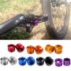 Ldabrye 2Pcs Cycling Pedal Cover Bike Pedal Repair Colorful Aluminum Alloy Dust-Proof Cycling Bearing Pedal Cover Parts view 4