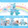 Children's Adjustable Roller Skates, Size 26-37 with 6 Children's Protectors Set and LED Luminous Wheels for Girls view 4