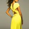 Bestgift Long Dresses Tie Multiple Wear Sexy Dresses Gowns Bridesmaid Dresses Brown 2XL view 4