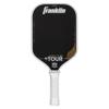 Franklin Sports Pro Pickleball Paddles - FS Tour Featherweight Series Lightweight Paddles - USA Pickleball Approved - Raw Carbon Fiber Surface - Dynasty - 12mm Polymer Core - White view 1
