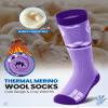 OutdoorMaster Merino Wool Ski Socks for Kids, Boys & Girls, Thermal Winter Warm Snowboarding Socks for Cold Weather view 4