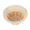 AISI Women Girls Colorful Straw Woven Beach Hat Handmade Crochet Foldable Summer Sun Hat, 6913+beige view 2