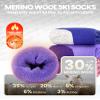 OutdoorMaster Merino Wool Ski Socks for Kids, Boys & Girls, Thermal Winter Warm Snowboarding Socks for Cold Weather view 3