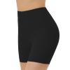 NineFit Basics Women's Boy Shorts Seamless Underwear Boxer Briefs Boyshorts Soft Stretch Full Coverage Panties Black, Small view 1
