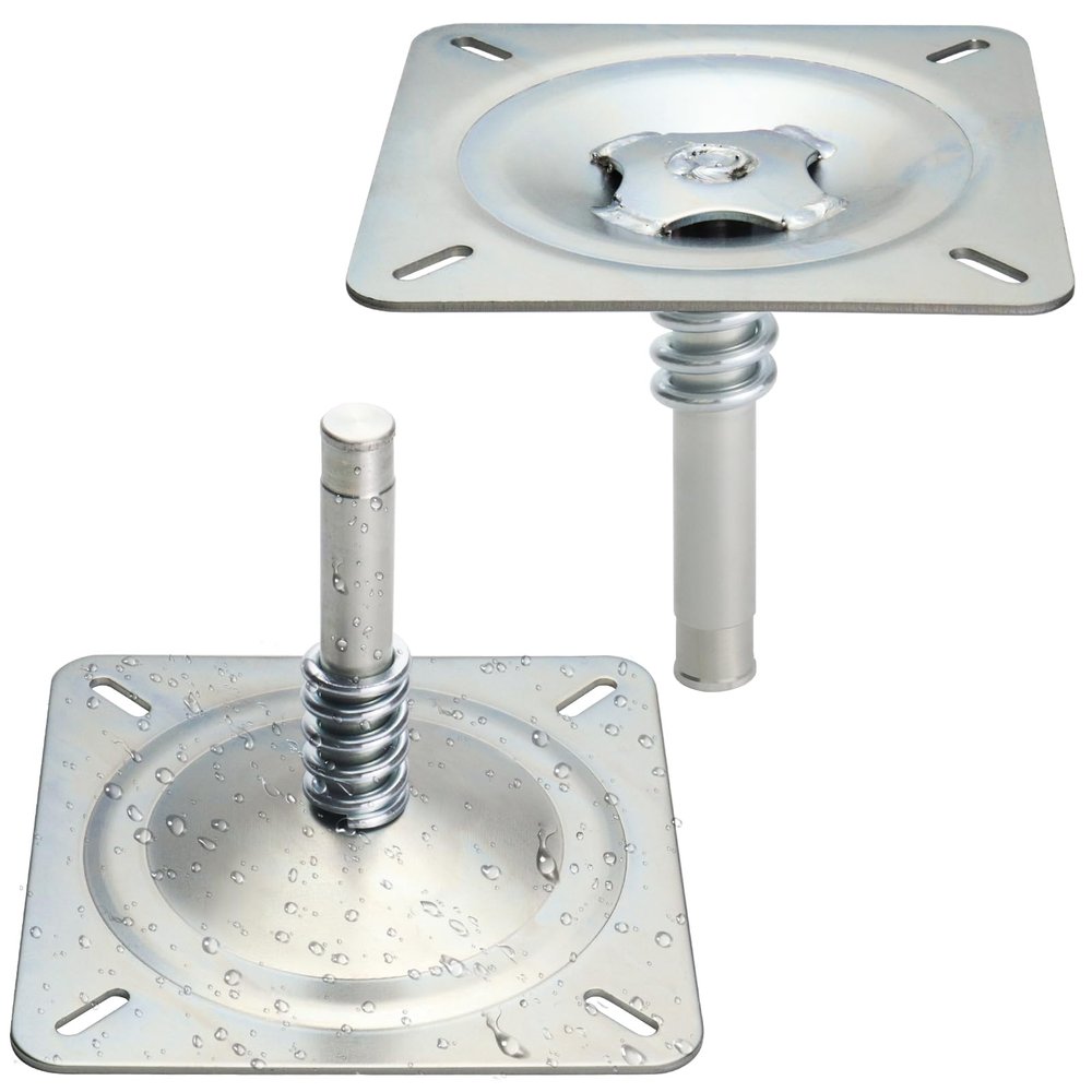 CLLOMAGY Boat Seat Base Pedestal Boat Seat Pin Mount Plated for 3/4" Marine Pedestal Post,Zinc Plated Steel Pin Swivel Mount for Marine Pontoon Jon Bass Fishing-2Pack