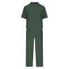 Women 2 Piece Cotton Linen Outfits Casual Short Sleeve Top Summer Plus Size Suits High Waist Wide Leg Pants Sets view 3