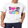 80s Shirts for Men: I Love The 80s Shirt Tops Vintage Music T-Shirt 80's Birthday Party Outfits Black view 1