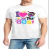 80s Shirts for Men: I Love The 80s Shirt Tops Vintage Music T-Shirt 80's Birthday Party Outfits Black view 2