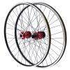 29 Inch Mountain Bike Wheelset,Red Hub Wheels,Aluminum Alloy Rim Disc Brake MTB Wheelset,7-11 Speed Cassette Quick Release Front Rear Wheels (Red Hub, 29 Inch) view 1