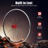 29 Inch Mountain Bike Wheelset,Red Hub Wheels,Aluminum Alloy Rim Disc Brake MTB Wheelset,7-11 Speed Cassette Quick Release Front Rear Wheels (Red Hub, 29 Inch) view 4