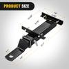 Nilight Universal Golf Cart Trailer Hitch w/2" Receiver Rear Seat Rear Hitch Kit Compatible for Footrest Club Car EZGO Yamaha Use on Step on Back view 2