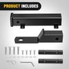 Nilight Universal Golf Cart Trailer Hitch w/2" Receiver Rear Seat Rear Hitch Kit Compatible for Footrest Club Car EZGO Yamaha Use on Step on Back view 4