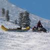BOZHOUYUPIN Inflatable Ice Rescue Sled Inflatable Rapid Raft Water Rescue Boat Jet Ski Board, yellow view 3