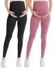 WELL&JUST Maternity Leggings Over The Belly - Ultra Soft Pregnancy Active Wear for Workout Casual, High Waist Yoga Tights view 1