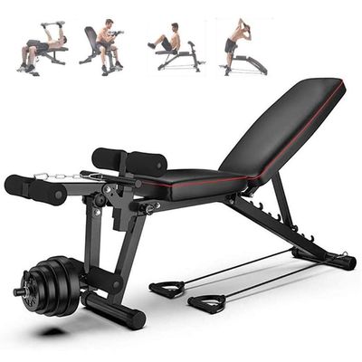 Strength Training Benches Adjustable,weight Bench Foldable With Leg Extensions,Folding Flat/Incline/Decline FID Bench,weight Bench For Full Body Strength Training Home Gym