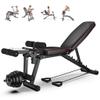 Strength Training Benches Adjustable,weight Bench Foldable With Leg Extensions,Folding Flat/Incline/Decline FID Bench,weight Bench For Full Body Strength Training Home Gym view 1