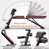 Adjustable Weight Bench Workout Bench Foldable Home Gym Equipment Weights Set Bench Workout Training Leg Exercise for Men/Women view 4