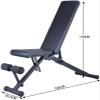 Adjustable Weight Bench,Foldable Strength Training Bench,Adjustable Incline Decline Exercise Workout Bench,for Full Body Workout for Home Gym view 2
