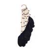 Campsis Tassel Handmade Black Feather Earrings Beaded Ear Clips Party Dance for Women view 1