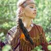 Campsis Tassel Handmade Black Feather Earrings Beaded Ear Clips Party Dance for Women view 2