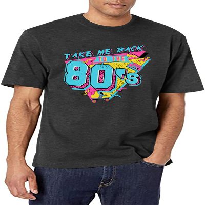 80s Shirts for Men: I Love The 80s Shirt Tops Vintage Music T-Shirt 80's Birthday Party Outfits Black