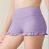 rrhss Girls Athletic Ruffle High Waisted Yoga Dance Shorts Purple, 5-6 Years view 2
