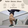 LrpoIv Roller Skate Shoes for Men and Women, Double-Row Deform Quad Roller Skates Invisible Pulley Shoes Skating Shoes Outdoor Sneakers for Youth Boys and Girls, Men and Women view 2