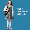 EPEIUS Kids Knee High Cotton School Uniform Socks - Tube Socks for Girls & Boys, Ages 11-15, White, 3 Pack XL view 4