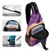 KLWQR Halloween Monster Sling Bag Crossbody Chest Bag Casual Shoulder Backpack Sport Travel Hiking Daypack for Women Men, 38x20cm, Style view 4