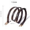 Bag Strap Leather Replacement Straps Adjuster Handbag Straps (Brown,Weith-1.5cm) view 2
