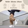 LrpoIv Roller Skate Shoes for Men and Women, Double-Row Deform Quad Roller Skates Invisible Pulley Shoes Skating Shoes Outdoor Sneakers for Youth Boys and Girls, Men and Women view 2