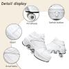 LrpoIv Roller Skate Shoes for Men and Women, Double-Row Deform Quad Roller Skates Invisible Pulley Shoes Skating Shoes Outdoor Sneakers for Youth Boys and Girls, Men and Women view 3