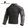 Elite Tribe Airsoft Military Tactical Shirt Combat Gen3 Shirt (US, Alpha, 4X-Large, Regular, Regular, Multicam Black) view 2