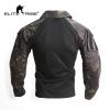 Elite Tribe Airsoft Military Tactical Shirt Combat Gen3 Shirt (US, Alpha, 4X-Large, Regular, Regular, Multicam Black) view 3