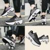 LrpoIv Roller Skate Shoes for Men and Women, Double-Row Deform Quad Roller Skates Invisible Pulley Shoes Skating Shoes Outdoor Sneakers for Youth Boys and Girls, Men and Women view 4