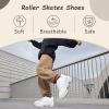 LrpoIv Roller Skate Shoes for Men and Women, Double-Row Deform Quad Roller Skates Invisible Pulley Shoes Skating Shoes Outdoor Sneakers for Youth Boys and Girls, Men and Women view 2