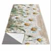 Rocking Giraffee Yoga Mat Towel Beautiful White Daisy Flowers Non Slip Hot Yoga Mat Towel with Corner Pockets Absorbent Microfiber Yoga Towels for Hot Yoga, Bikram, Pilates, 26x70 Inch view 1
