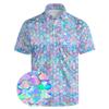 Xdceu Golf Polos for Men - Funny Golf Shirts Print Mens Golf Shirts Short Sleeve Quick-Dry Moisture Wicking, Breathable Polo Shirt view 1