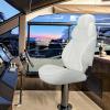 ERGOSEAT Luxury Reclining Boat Seat High Back Pontoon Captains Chair,White view 4