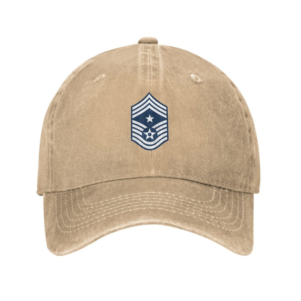 E9c USAF Ccms Baseball Cap for Men Women Vintage Trucker Hat Golf Hats Dad Hat Natural